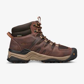 KEEN Férfi Gypsum II Mid Cut Vízálló Bakancs Barna